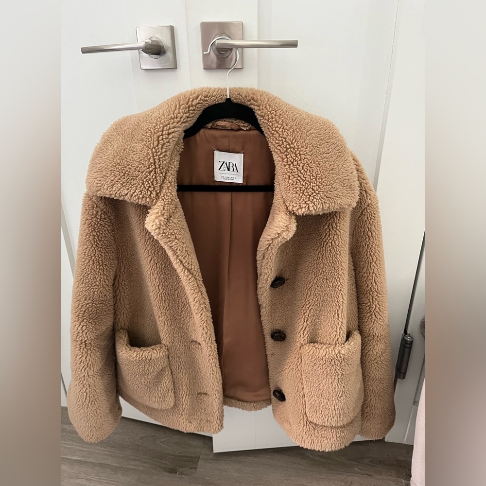 Zara teddy coat
